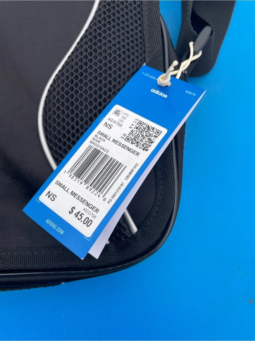 Adidas Small Messenger Bag Black NWT